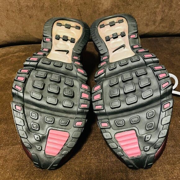 Gorgeous Vintage Nike Zoom Air Max 360 Burgundy Maroon White Womens 9 US 40.5 EU - Picture 6 of 11